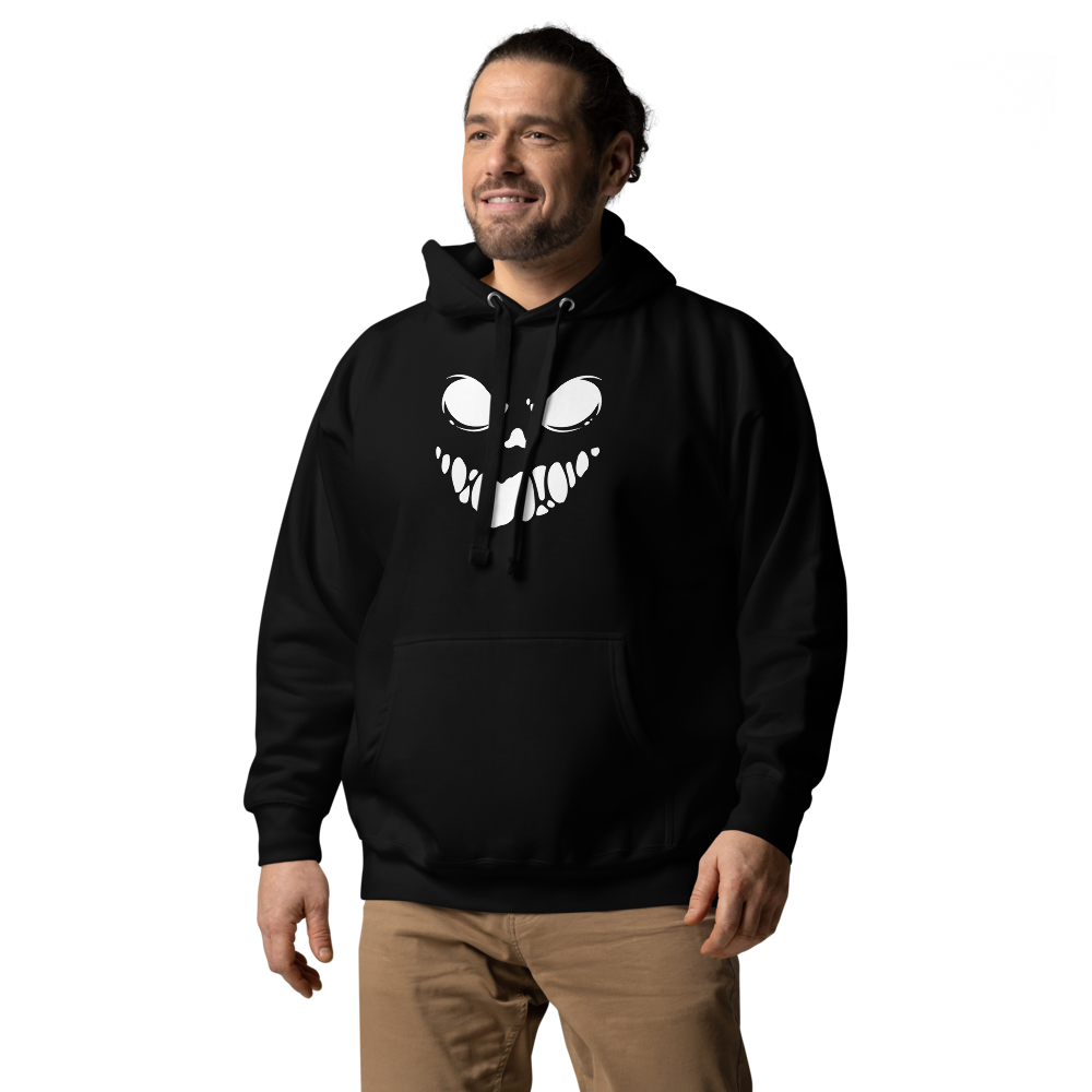 Men's Scary Black Hoodie - Perfect for Chilling in Style