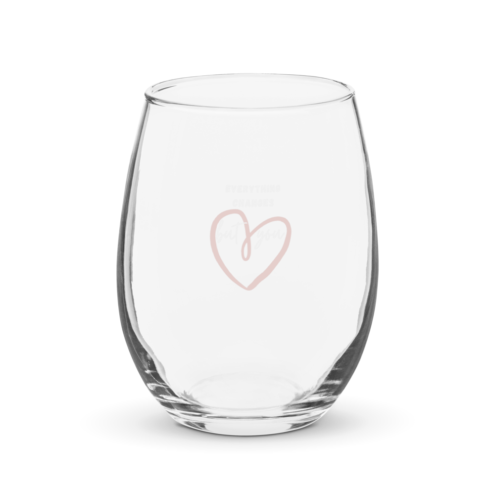 Exclusive Take That Inspired Stemless Wine Glass - "Everything Changes"