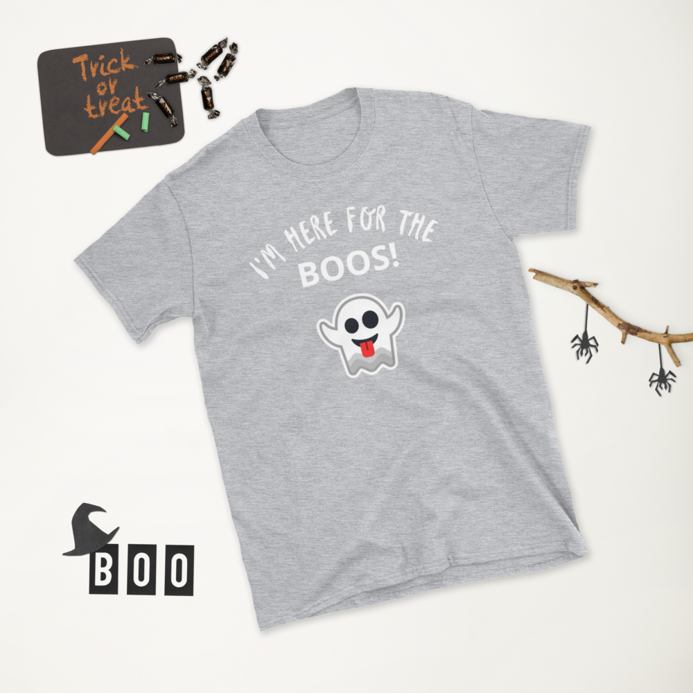 Funky Women's Halloween T-Shirt/Costume - I'm here for the Boos!