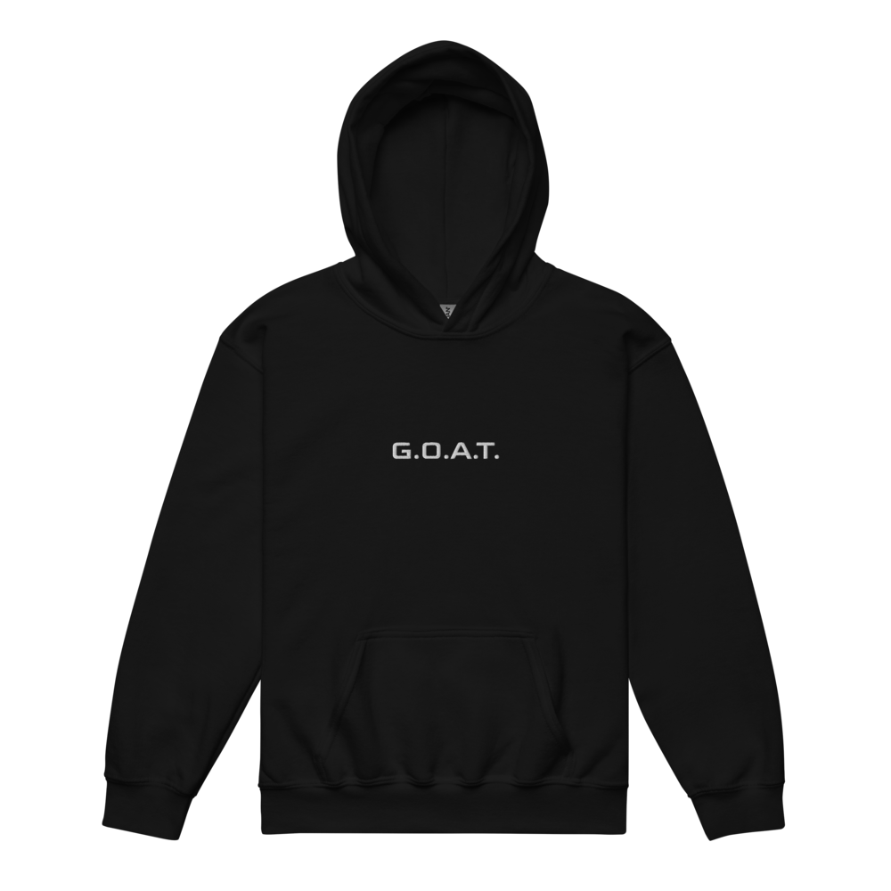 "Kids G.O.A.T. Hoodie - Greatest of All Time, Child's Goat Sweatshirt, Trendy Toddler and Youth Sizes, Cozy and Stylish