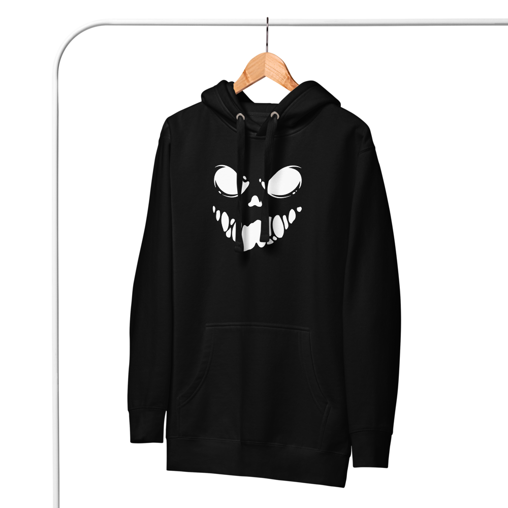 Men's Scary Black Hoodie - Perfect for Chilling in Style