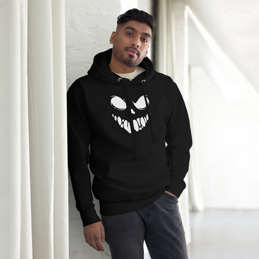 Men's Scary Black Hoodie - Perfect for Chilling in Style