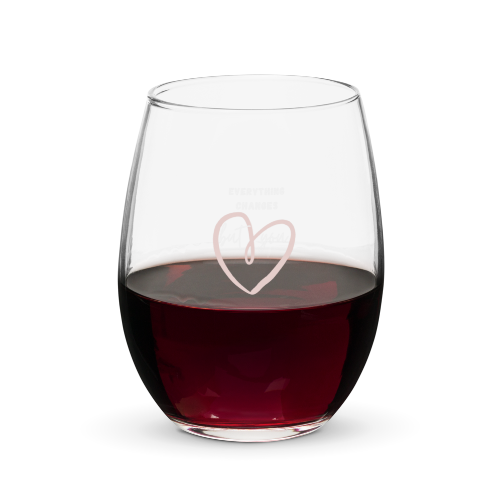 Exclusive Take That Inspired Stemless Wine Glass - "Everything Changes"