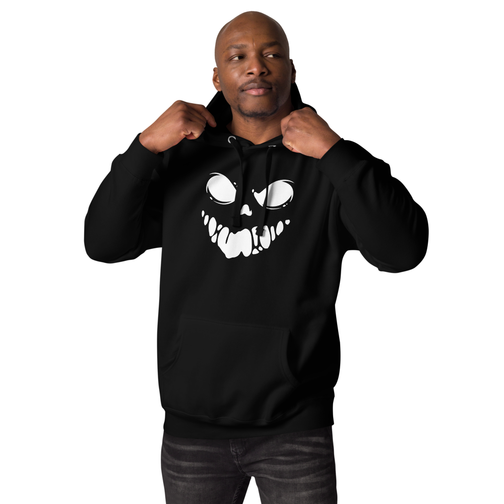 Men's Scary Black Hoodie - Perfect for Chilling in Style