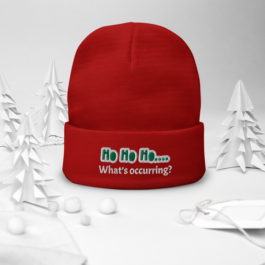 Ho Ho Ho!  What's occurring?  Christmas Hat