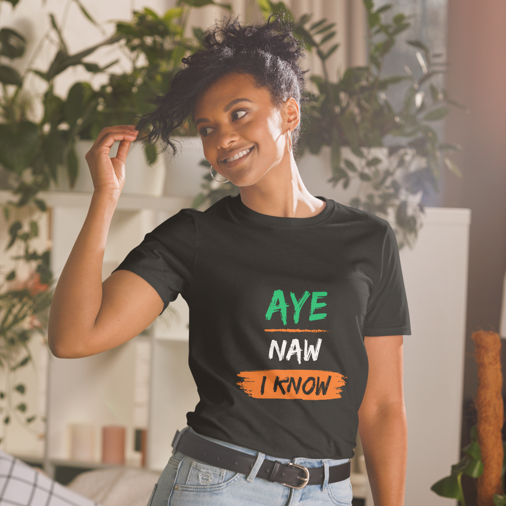 Irish Derry T-Shirt - "Aye naw i know"