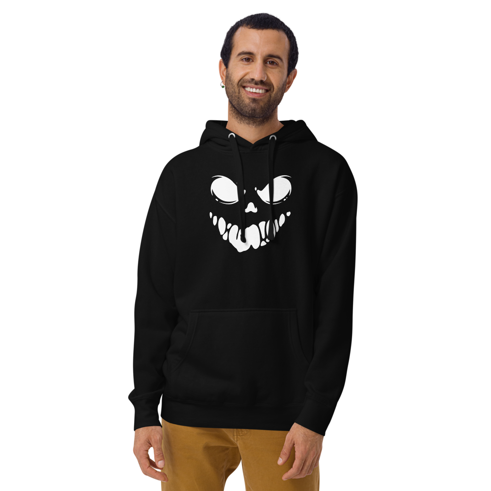 Men's Scary Black Hoodie - Perfect for Chilling in Style