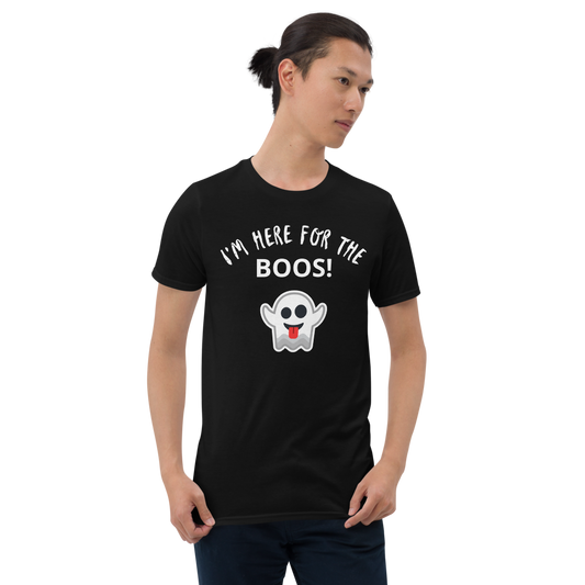 Funky Men's Halloween T-Shirt/Costume - I'm here for the Boos!