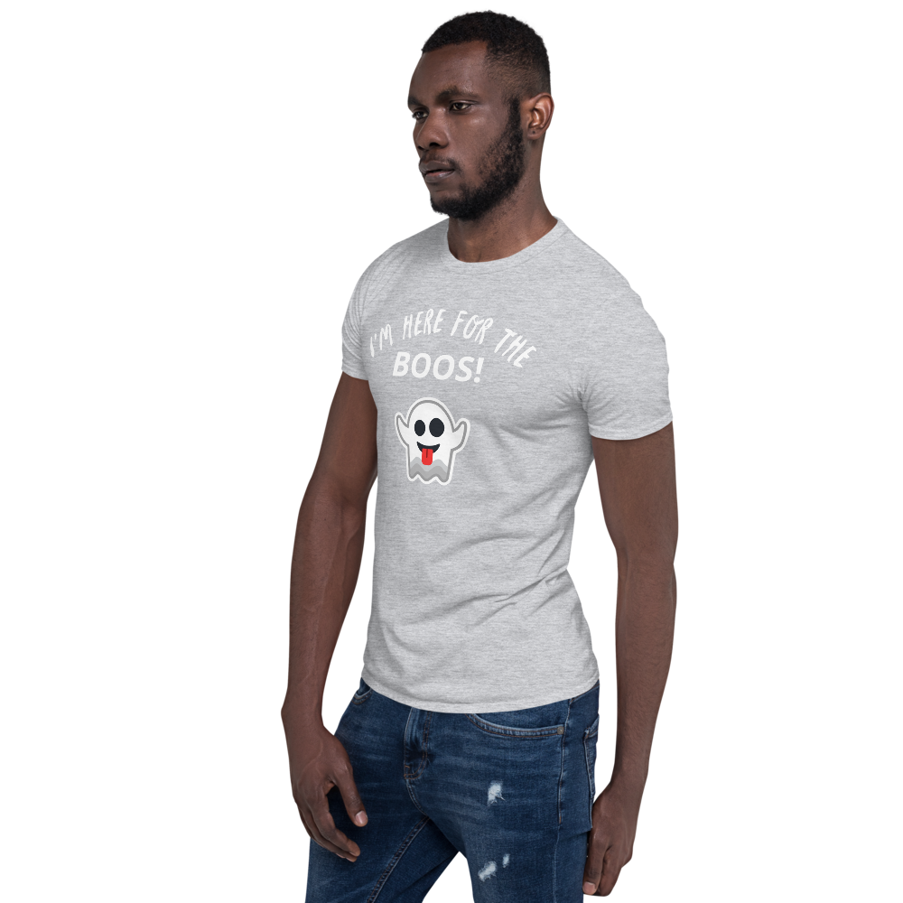 Funky Men's Halloween T-Shirt/Costume - I'm here for the Boos!
