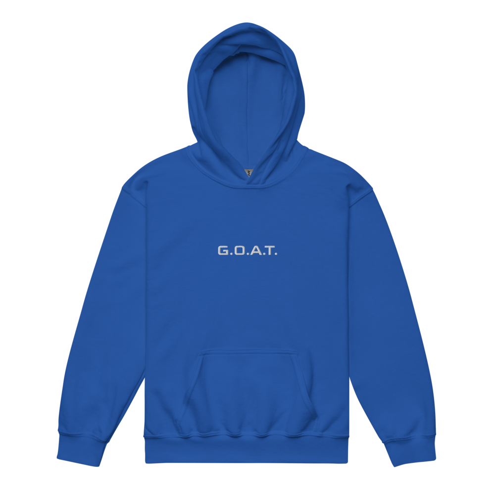 "Kids G.O.A.T. Hoodie - Greatest of All Time, Child's Goat Sweatshirt, Trendy Toddler and Youth Sizes, Cozy and Stylish