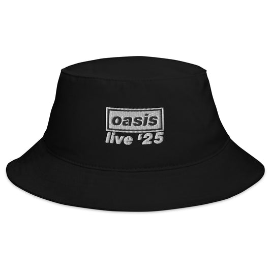 Exclusive Oasis '25 Embroidered Bucket Hat - Celebrate the Oasis Reunion Tour | Retro Design