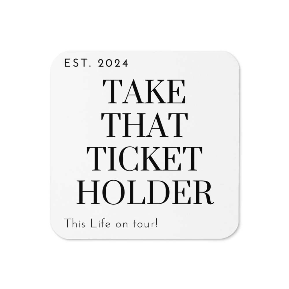 Take That Ticket Holder Coaster - For Fans Going to See the Boys on Tour in 2024!