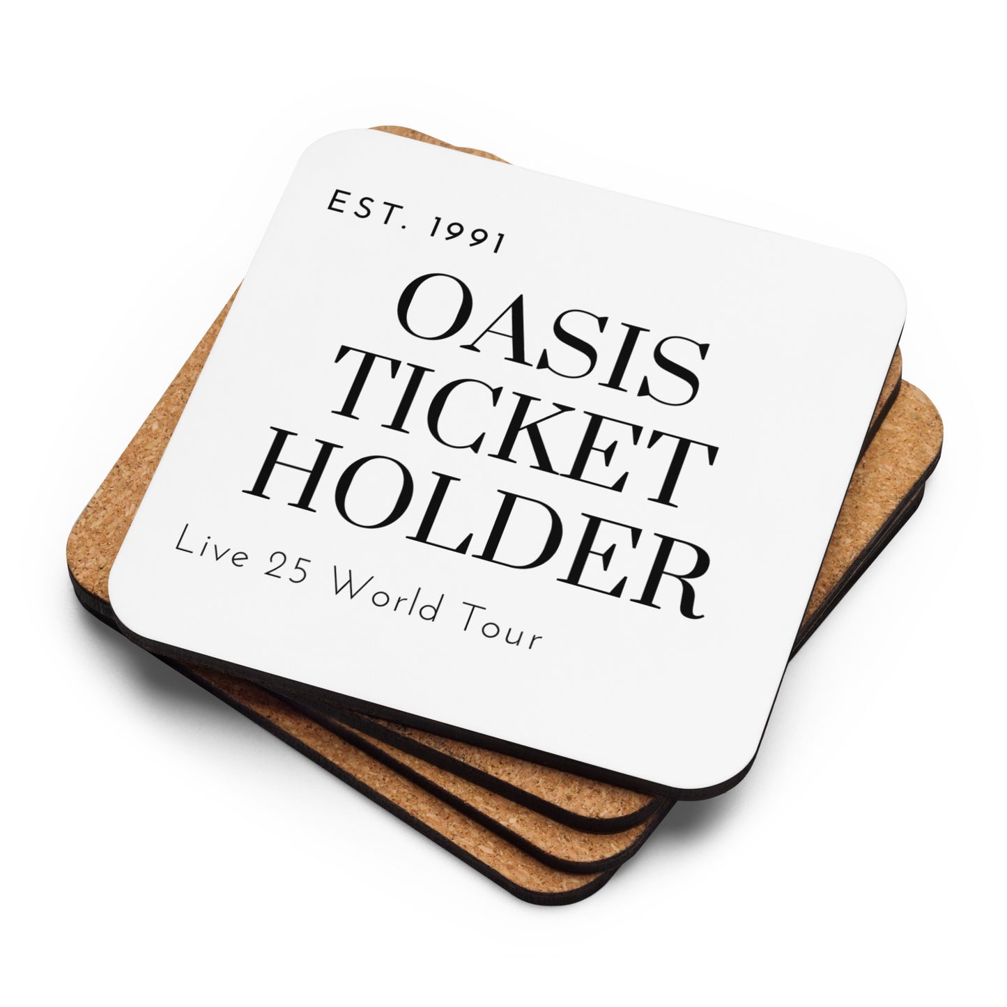 Oasis Ticket Holder Coaster – Celebrate the Live 25 World Tour