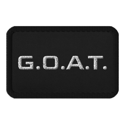 Exclusive G.O.A.T. Embroidered Patch