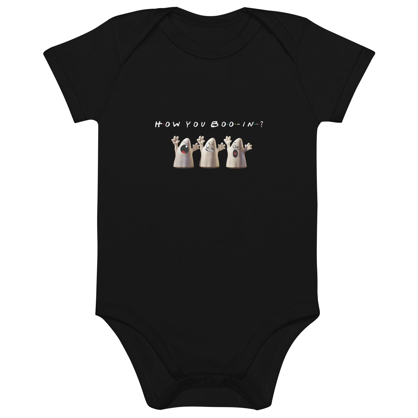 "How You Boo-in'?" - Organic cotton baby bodysuit