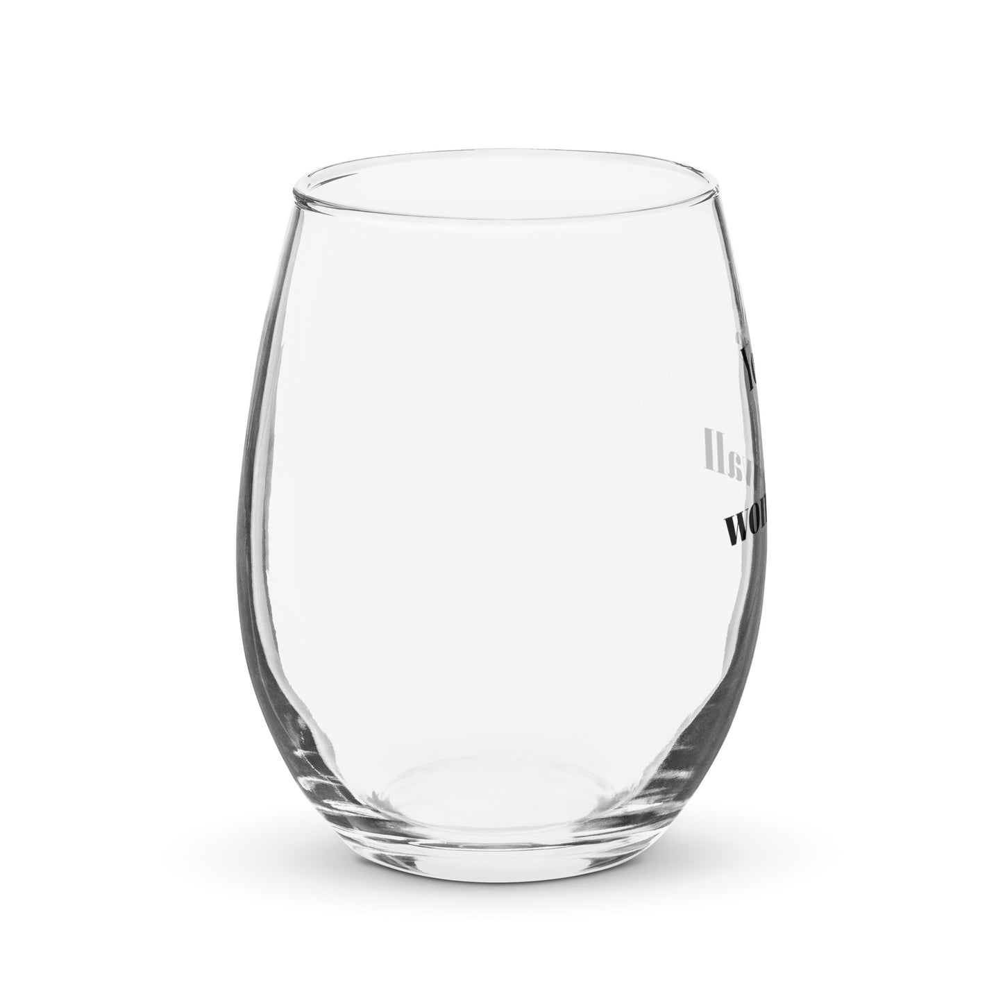 Exclusive Oasis "You're My Wonderwall" Stemless Wine Glass - Perfect for Oasis fans