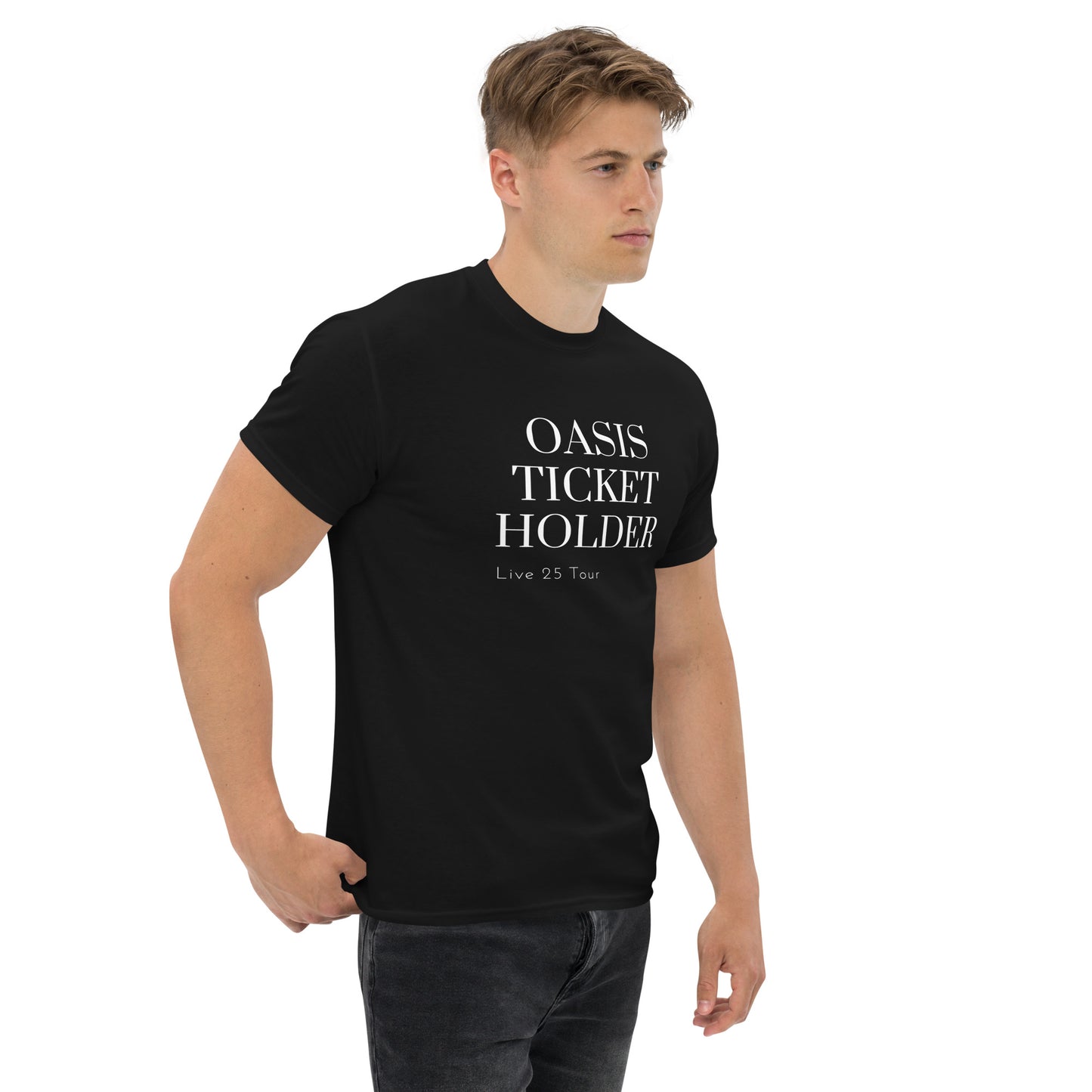 Oasis Ticket Holder Black T-Shirt – Perfect Gift for Those Lucky Enough to Secure Oasis Tickets