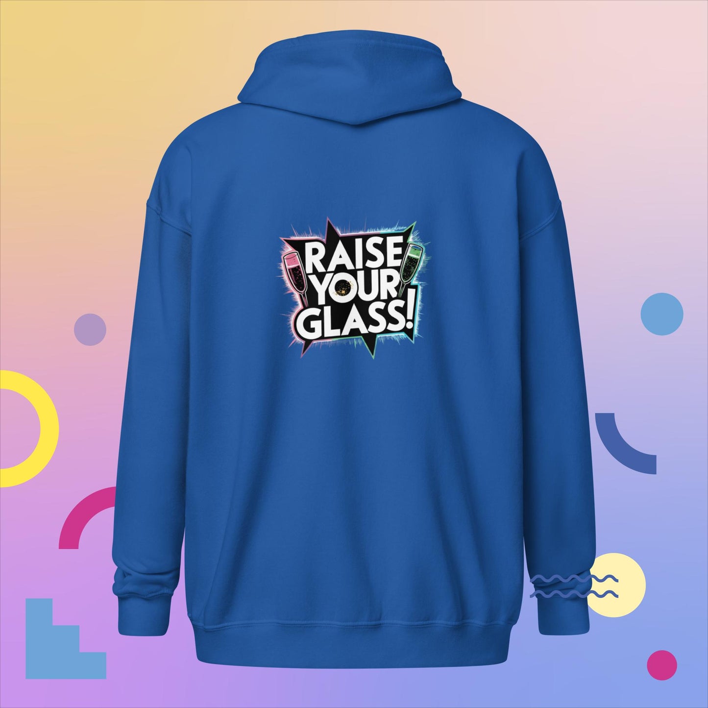 P!nk Summer Carnival 2024 Tour Hoodie with Rasie your Glass Back Print - Dublin Concert Zip-Up Hoodie