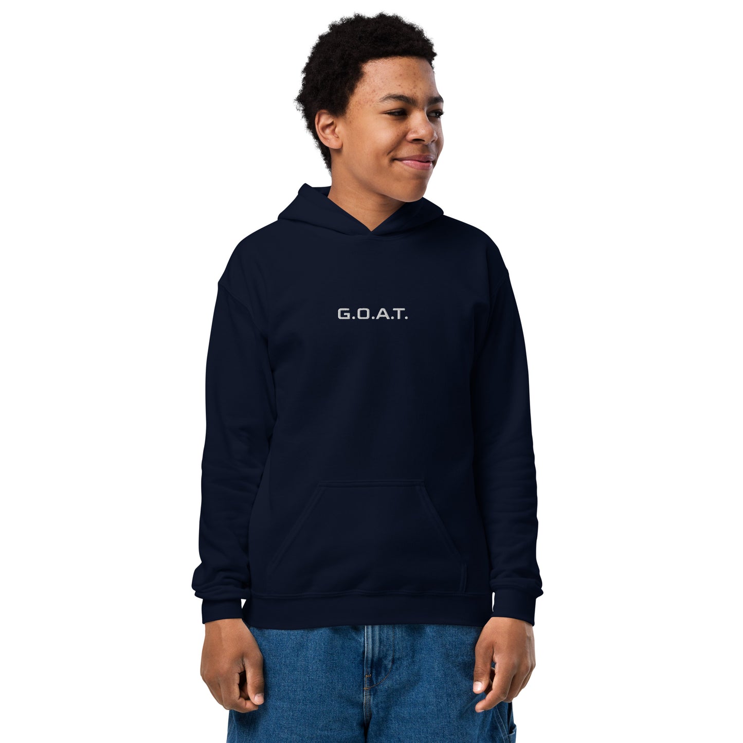 "Kids G.O.A.T. Hoodie - Greatest of All Time, Child's Goat Sweatshirt, Trendy Toddler and Youth Sizes, Cozy and Stylish