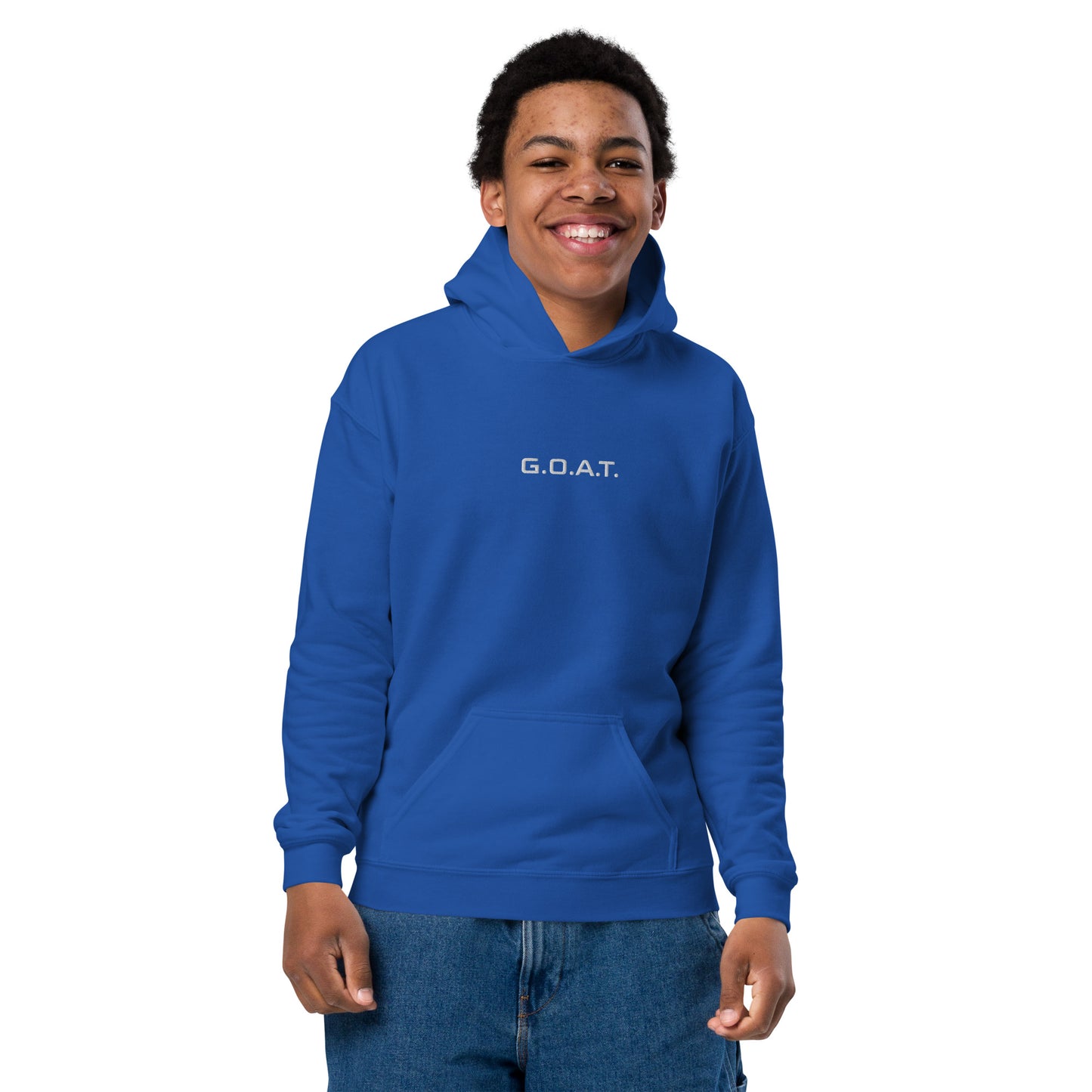 "Kids G.O.A.T. Hoodie - Greatest of All Time, Child's Goat Sweatshirt, Trendy Toddler and Youth Sizes, Cozy and Stylish