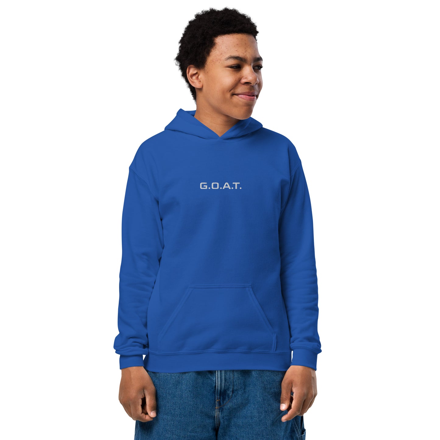 "Kids G.O.A.T. Hoodie - Greatest of All Time, Child's Goat Sweatshirt, Trendy Toddler and Youth Sizes, Cozy and Stylish